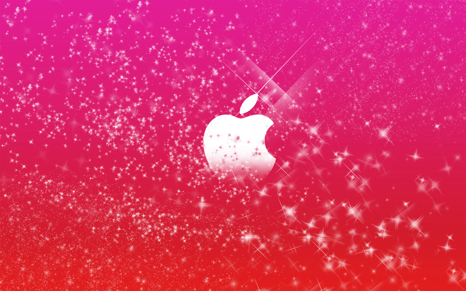 Apple Logo in Pink Glitters62100370